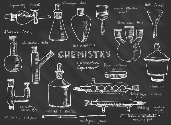 Ciencia equipo químico — Archivo Imágenes Vectoriales