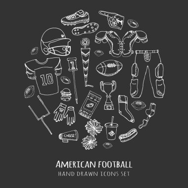 Doodle american football set