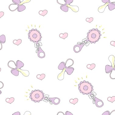 baby shower design icons clipart