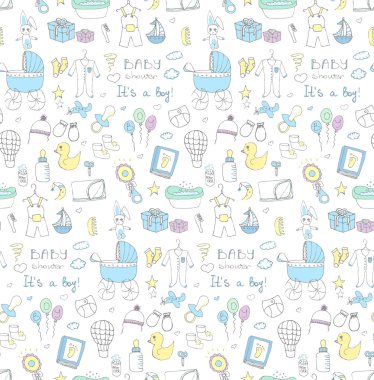baby shower design icons