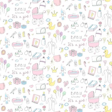 baby shower design icons