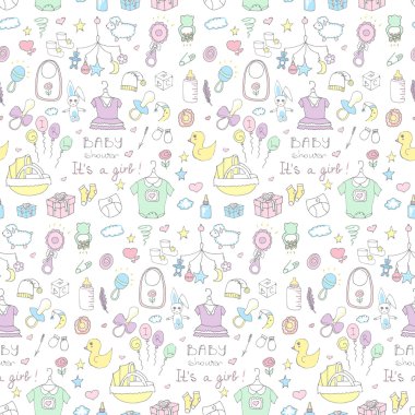 baby shower design icons