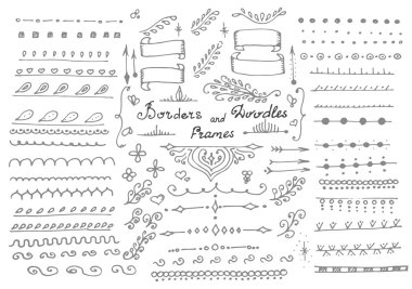Doodles'ın sınırları öğeleri kümesi