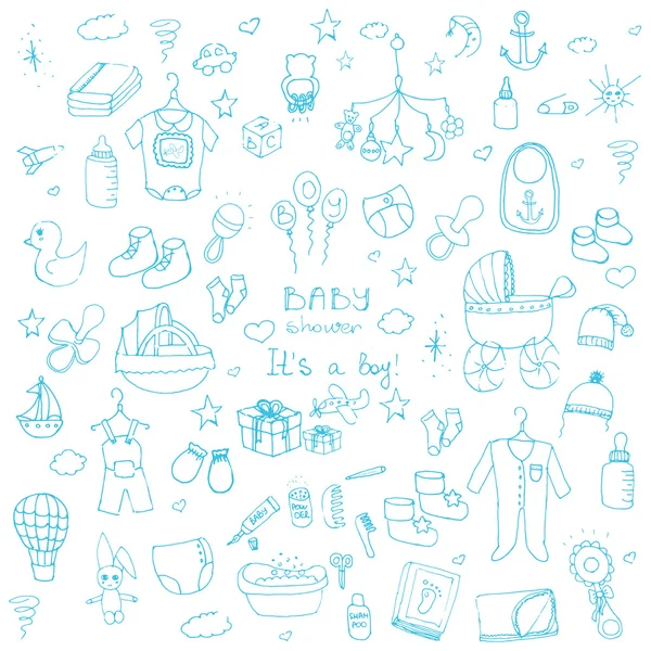 baby shower design icons