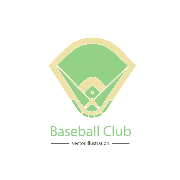Symbol des Baseballfeldes — Stockvektor