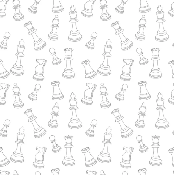 Icônes de pièces d'échecs — Image vectorielle