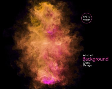 Turuncu Siyah duman.