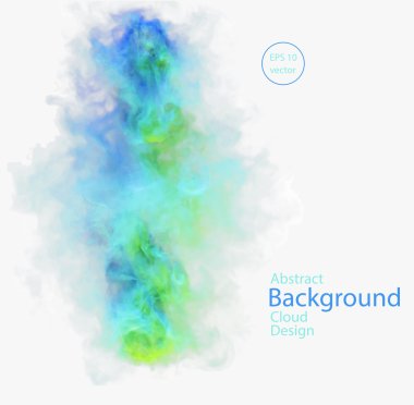 Yeşil ve mavi duman