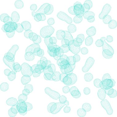 geometrik şekillerde desen. Mozaik afiş