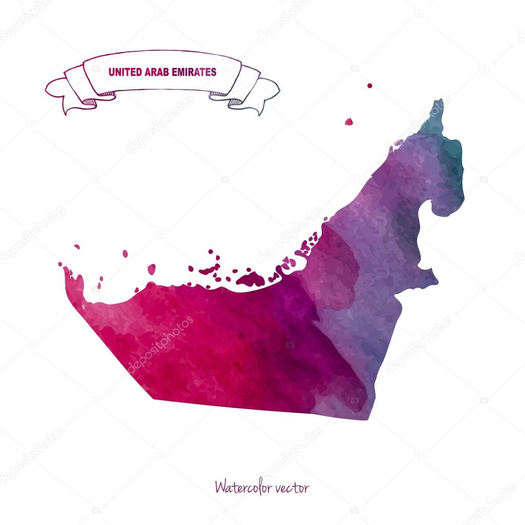 color map of United Arab Emirates