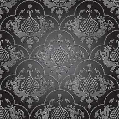 Damask Çiçeksiz desen.