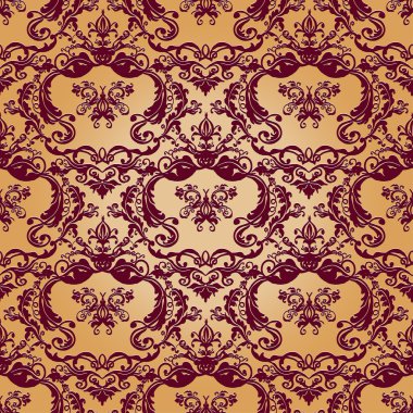 Damask Çiçeksiz desen.