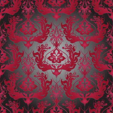 Damask Çiçeksiz desen.