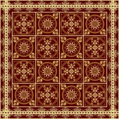 Damask Çiçeksiz desen.