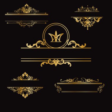 Set of icons, logos, monograms.