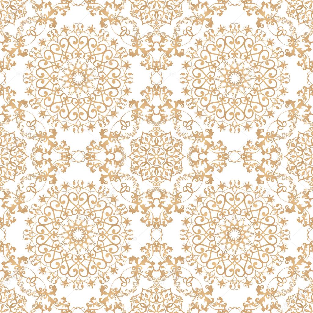 Damask seamless floral pattern.