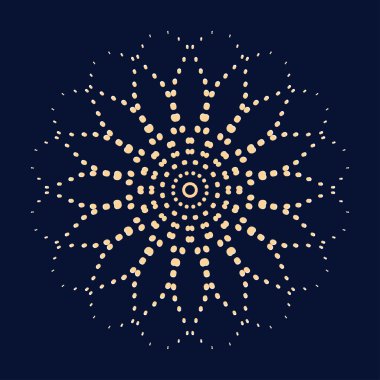 Mandala, yuvarlak nokta deseni