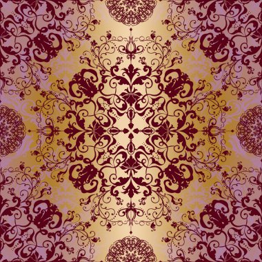 Damask Çiçeksiz desen.