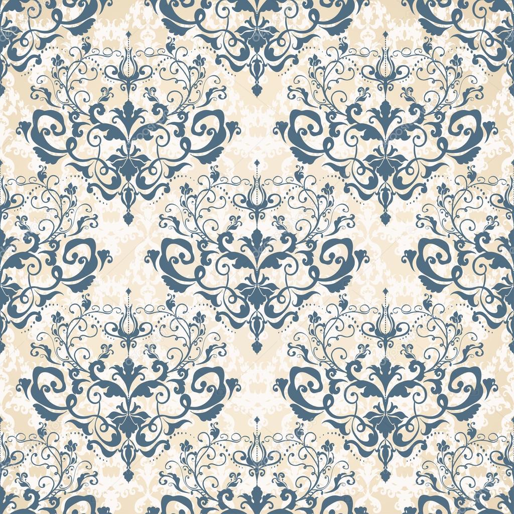 Damask seamless floral pattern.