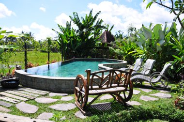 Bali, Endonezya tropikal Bahçe