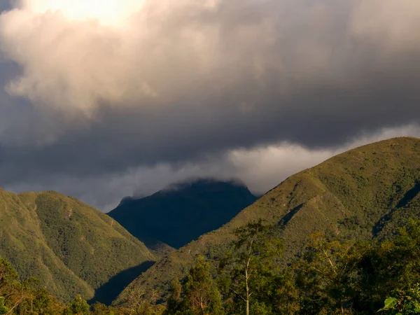 Montanha Iguaque Nas Montanhas Andinas Centrais Colômbia Coberta Por Densas — Fotografia de Stock