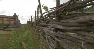 Dalların Lath Çit, Kale Tepesi, Kale Duvarları, Woden Duvarlar, Yol Kütükleri ile Döşeli, Gözetleme Kuleleri, Kiev Russ, 11 Yüzyıl
