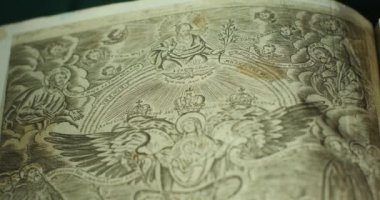 Gravür resimleri Bölüm Saints Monks Old Men, Eski Kitap Antik Kitap Paterik Kiev-Pecherska Lavra 18 Yüzyıl Yıl 1762