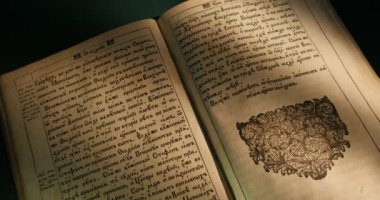 Kiev-Pecherska Lavra Eski-Slav Tarzı Gravürler Yazma Eski Kitap Paterik Kitap Sayfaları Dönüm Aziz Rahipler In Hayatından Episodes