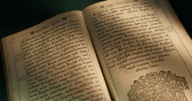 Kiev-Pecherska Lavra Eski-Slav Tarzı Gravürler Yazma Eski Kitap Paterik Kitap Sayfaları Dönüm Aziz Rahipler In Hayatından Episodes