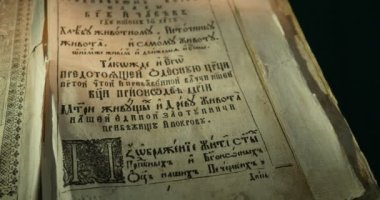 Kiev-Pecherska Lavra Eski-Slav Tarzı Gravürler Yazma Eski Kitap Paterik Kitap Sayfaları Dönüm Aziz Rahipler In Hayatından Episodes