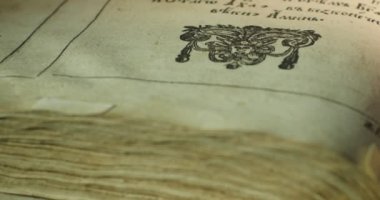 Kiev-Pecherska Lavra Eski-Slav Tarzı Gravürler Yazma Eski Kitap Paterik Kitap Sayfaları Dönüm Aziz Rahipler In Hayatından Episodes