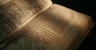 Kiev-Pecherska Lavra Eski-Slav Tarzı Gravürler Yazma Eski Kitap Paterik Kitap Sayfaları Dönüm Aziz Rahipler In Hayatından Episodes