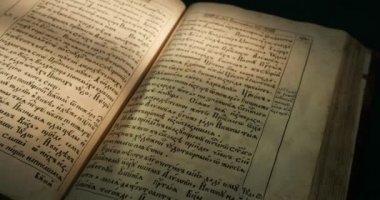 Kiev-Pecherska Lavra Eski-Slav Tarzı Gravürler Yazma Eski Kitap Paterik Kitap Sayfaları Dönüm Aziz Rahipler In Hayatından Episodes