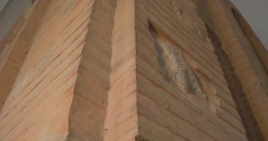 Açık Kahverengi Taş Duvar John Baptist Kilisesi Ayrı Tapınak Kiev-Pechersk Lavra Dar Windows Yuvarlak Gözlük Varsayım Katedrali Içinde