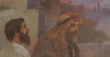 İsa ve Müritleri Fresk Kilisesi Ortodoks St Anthony ve Theodosius Refectory Duvar Resmi Emmaus Resim İsa Mesih
