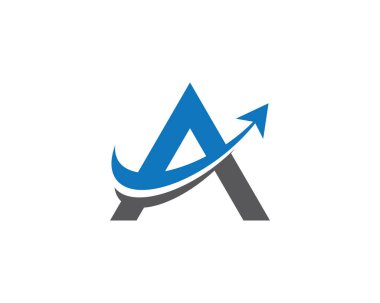 Bir harf logo vektör illüstrasyon tasarımı