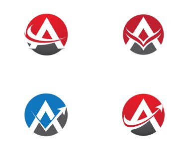 Bir harf logo vektör illüstrasyon tasarımı