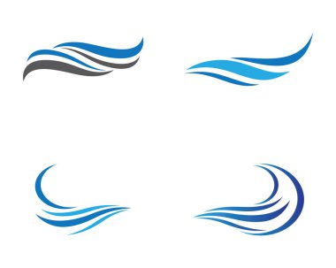 Su Dalgası logo vektör illüstrasyon tasarımı