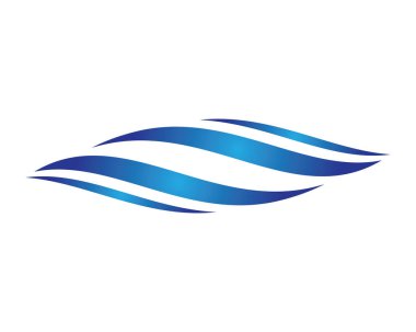 Su Dalgası logo vektör illüstrasyon tasarımı