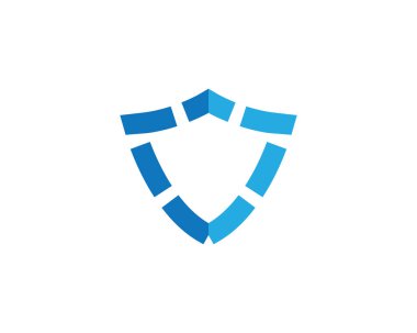 Kalkan logo şablonu vektör resimleme tasarımı