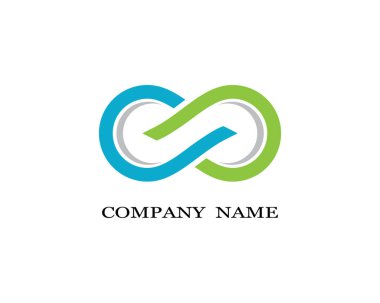 Sonsuz logo şablonu vektör resimleme tasarımı