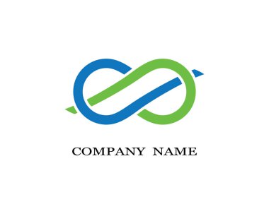 Sonsuz logo şablonu vektör resimleme tasarımı