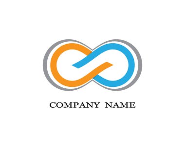 Sonsuz logo şablonu vektör resimleme tasarımı