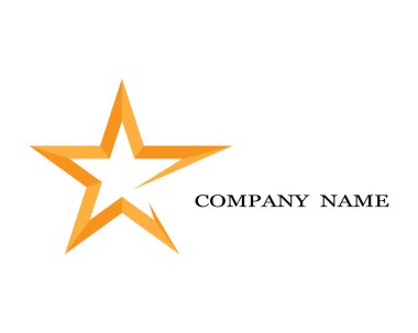 Yıldız Logosu Şablonu vektör illüstrasyon tasarımı