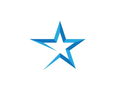 Yıldız Logosu Şablonu vektör illüstrasyon tasarımı
