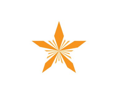 Yıldız Logosu Şablonu vektör illüstrasyon tasarımı