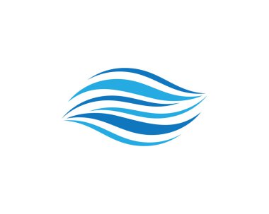 Su Dalgası logo vektör illüstrasyon tasarımı