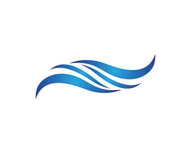 Su Dalgası logo vektör illüstrasyon tasarımı