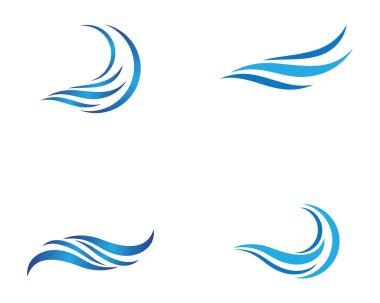 Su Dalgası logo vektör illüstrasyon tasarımı