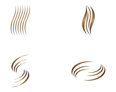 Saç logosu şablon vektör resimleme tasarımı